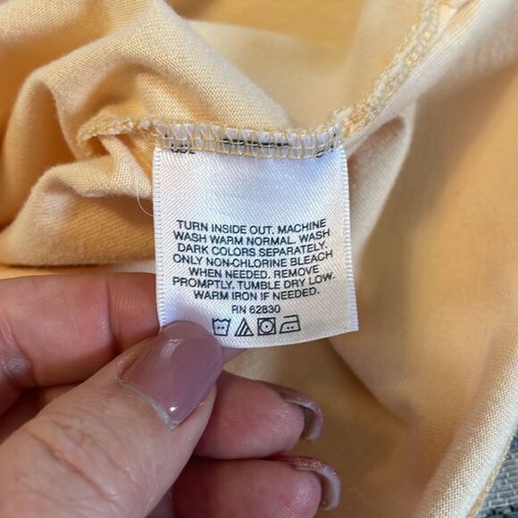 LAND’S END sunny yellow short sleeved T-shirt, size L - Picture 6 of 6